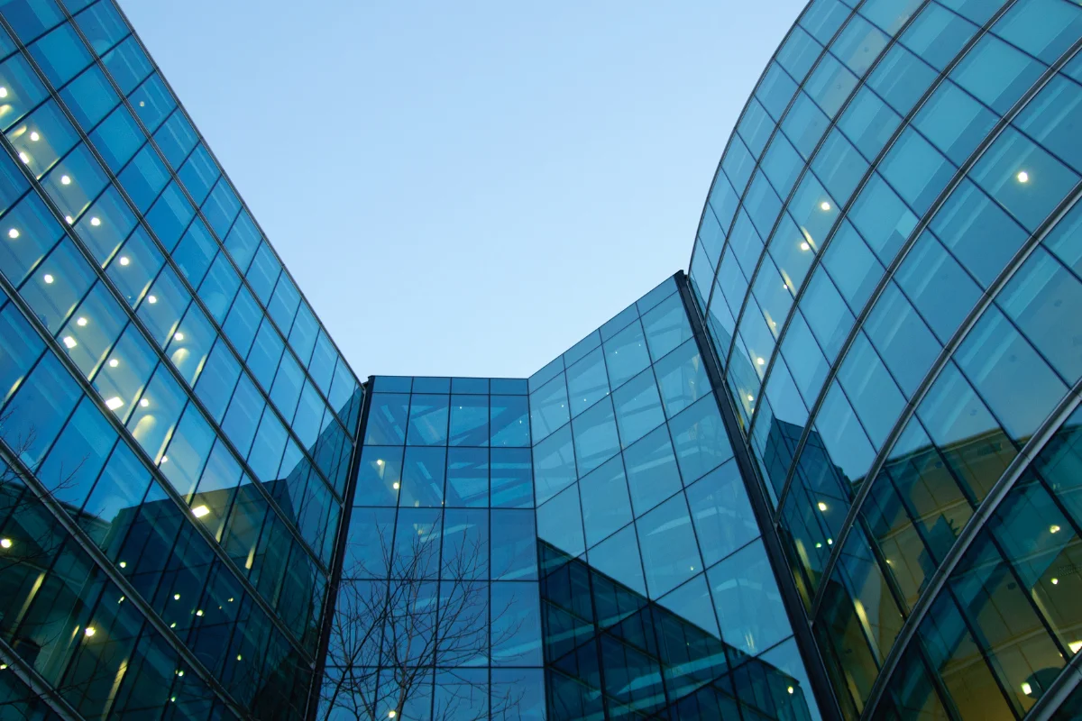 UK glass offices exterior